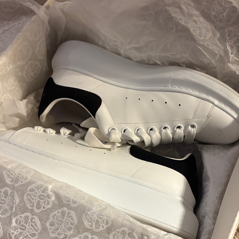 Alexander McQueen White and Black Sneakers